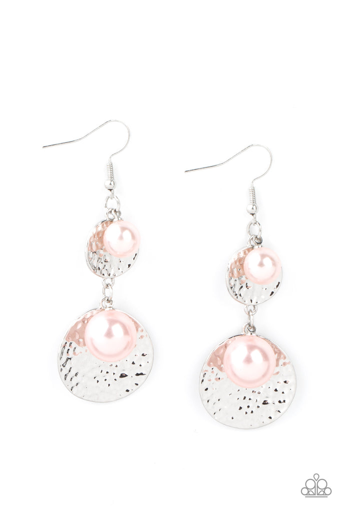 Pearl Dive - Pink Pearl Earring-Paparazzi - The Sassy Sparkle