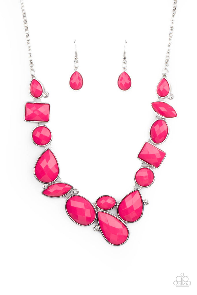 Mystical Mirage - Pink Necklace-Paparazzi