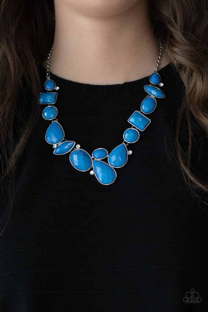 Mystical Mirage - Blue Necklace-Paparazzi