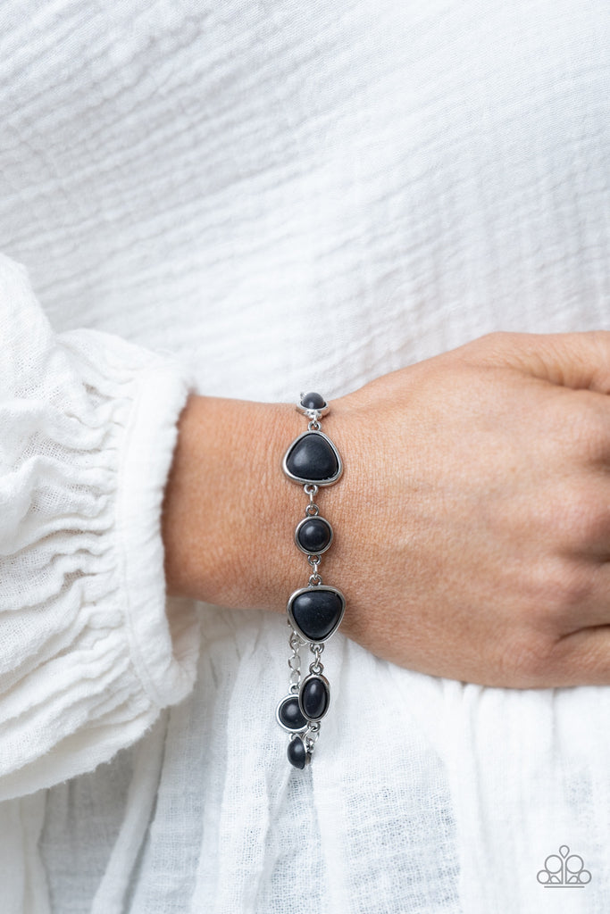 Eco-Friendly Fashionista - Black Bracelet-Paparazzi