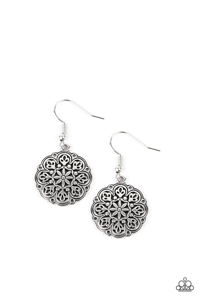 Gallery Garden - Silver Earring-Paparazzi