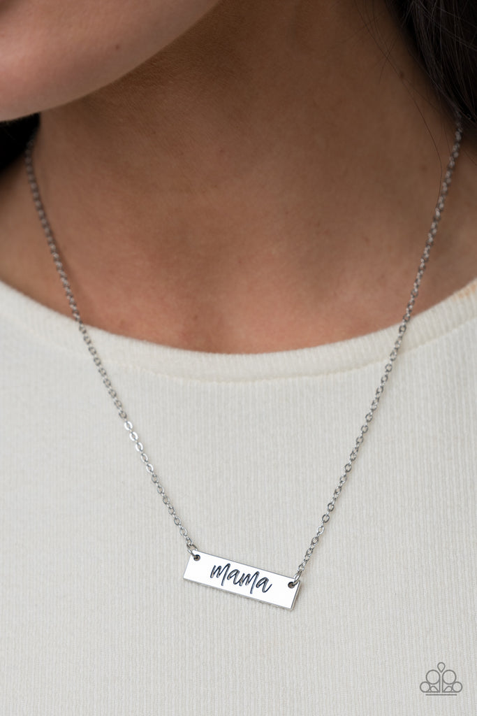 PRE-ORDER Blessed Mama - Silver Necklace-Paparazzi