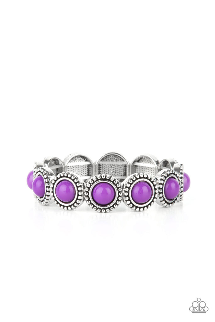 Polished Promenade - Purple Bracelet-Paparazzi