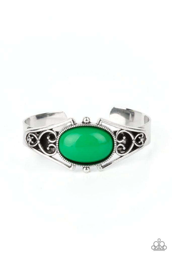 Springtime Trendsetter - Green Bracelet-Paparazzi - The Sassy Sparkle