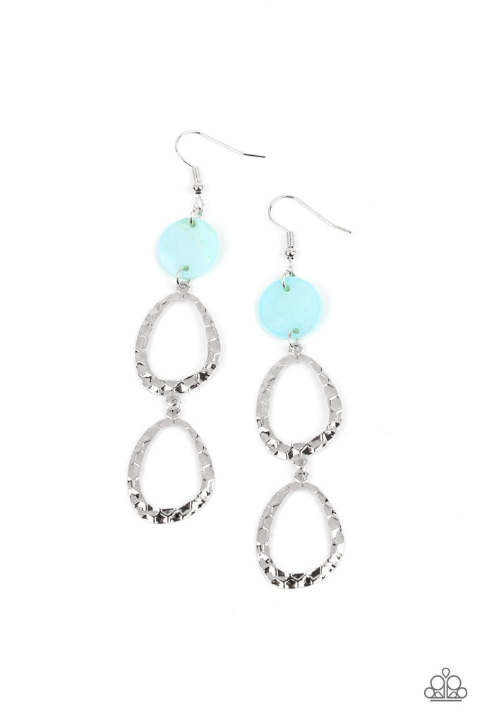 Surfside Shimmer - Blue Earring-Paparazzi