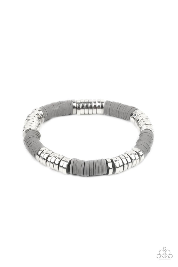 Stacked In Your Favor - Silver Bracelet-Paparazzi - The Sassy Sparkle