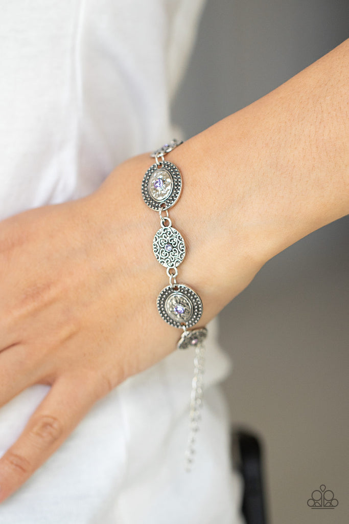 Secret Garden Glamour - Purple Bracelet-Paparazzi