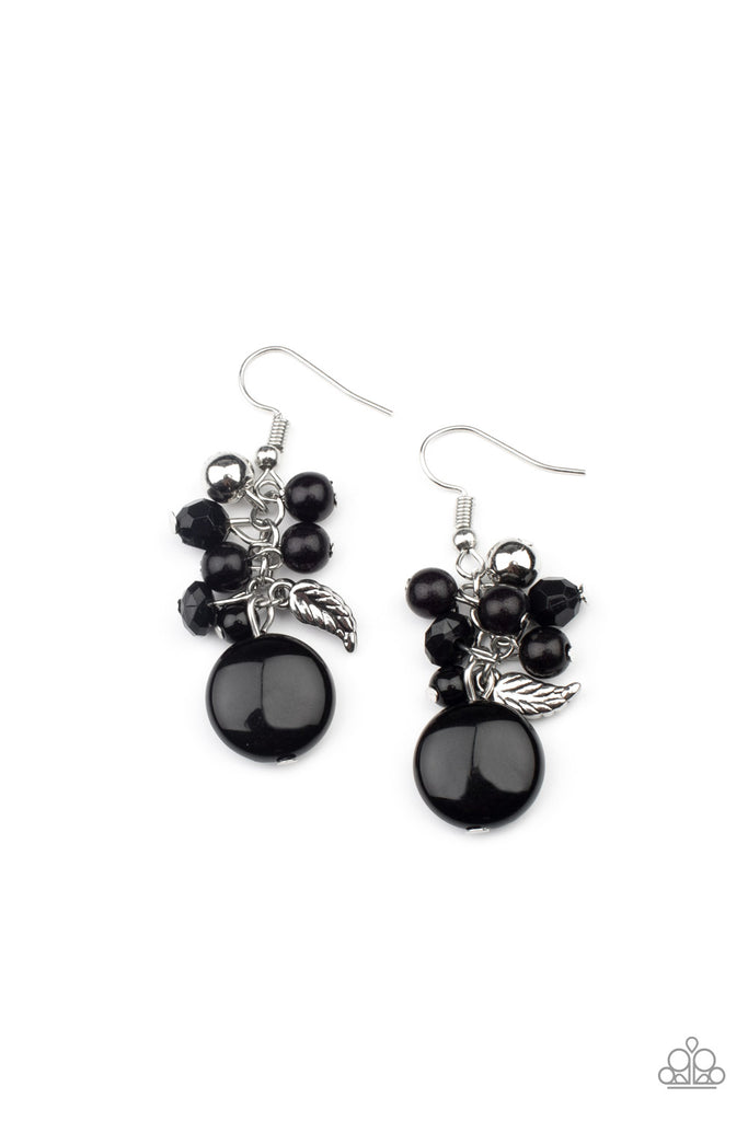 Whimsically Musical - Black Earrings-Paparazzi - The Sassy Sparkle