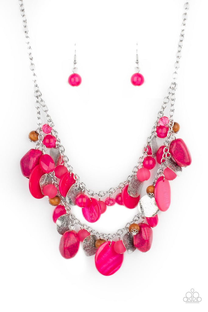 Spring Goddess - Pink Necklace-Paparazzi