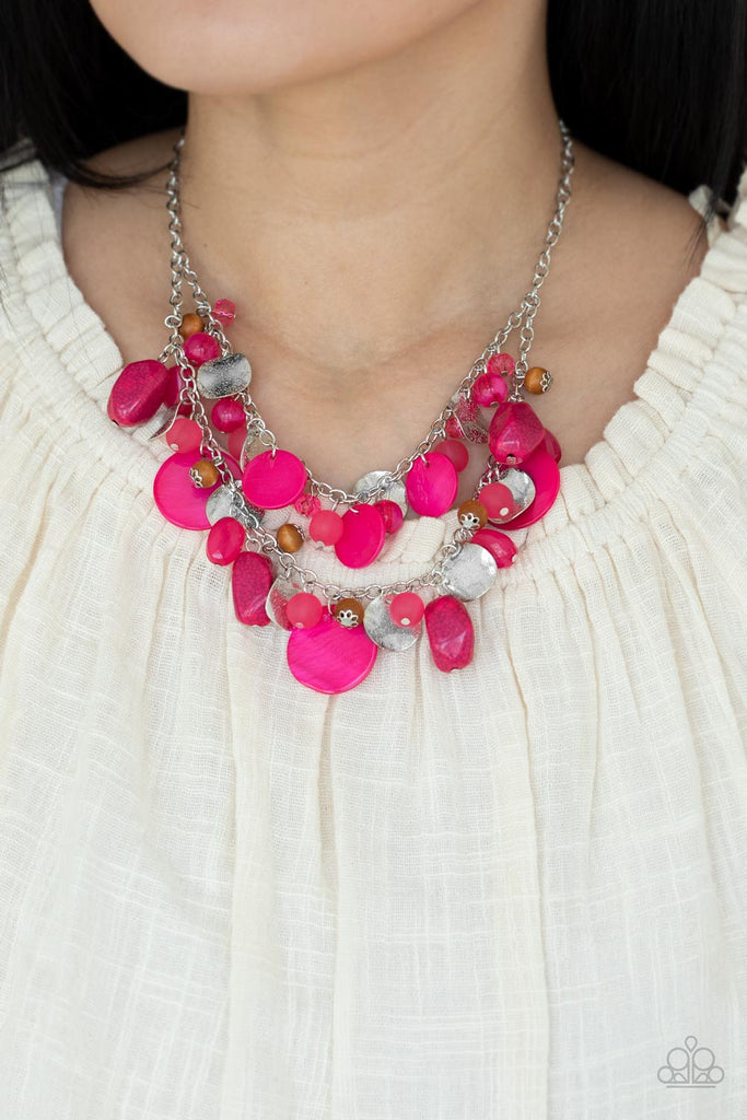 Spring Goddess - Pink Paparazzi Necklace - The Sassy Sparkle