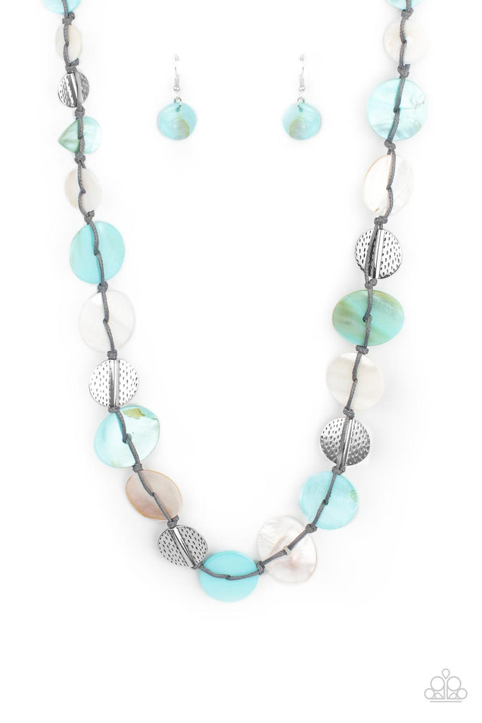 Seashore Spa - Blue Necklace-Paparazzi