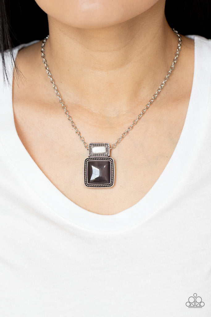 Ethereally Elemental - Silver Necklace-Paparazzi