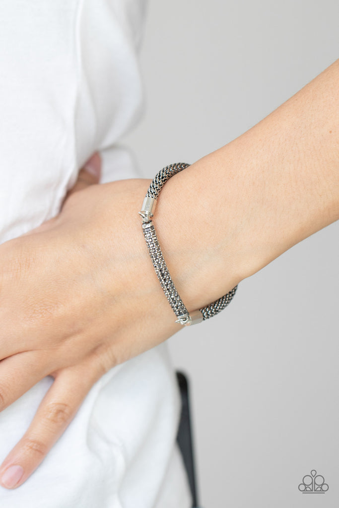 Fearlessly Unfiltered - Silver Bracelet-Paparazzi