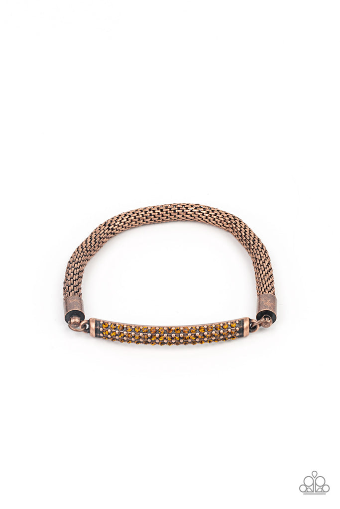 Fearlessly Unfiltered - Vintage Copper Bracelet-Paparazzi