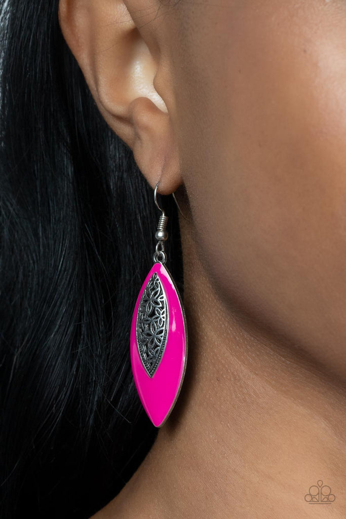 Venetian Vanity - Pink Earring-Paparazzi
