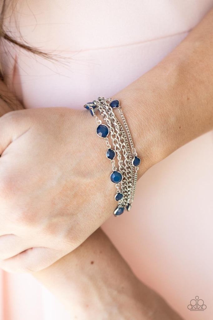 Glossy Goddess - Blue Paparazzi Bracelet - The Sassy Sparkle