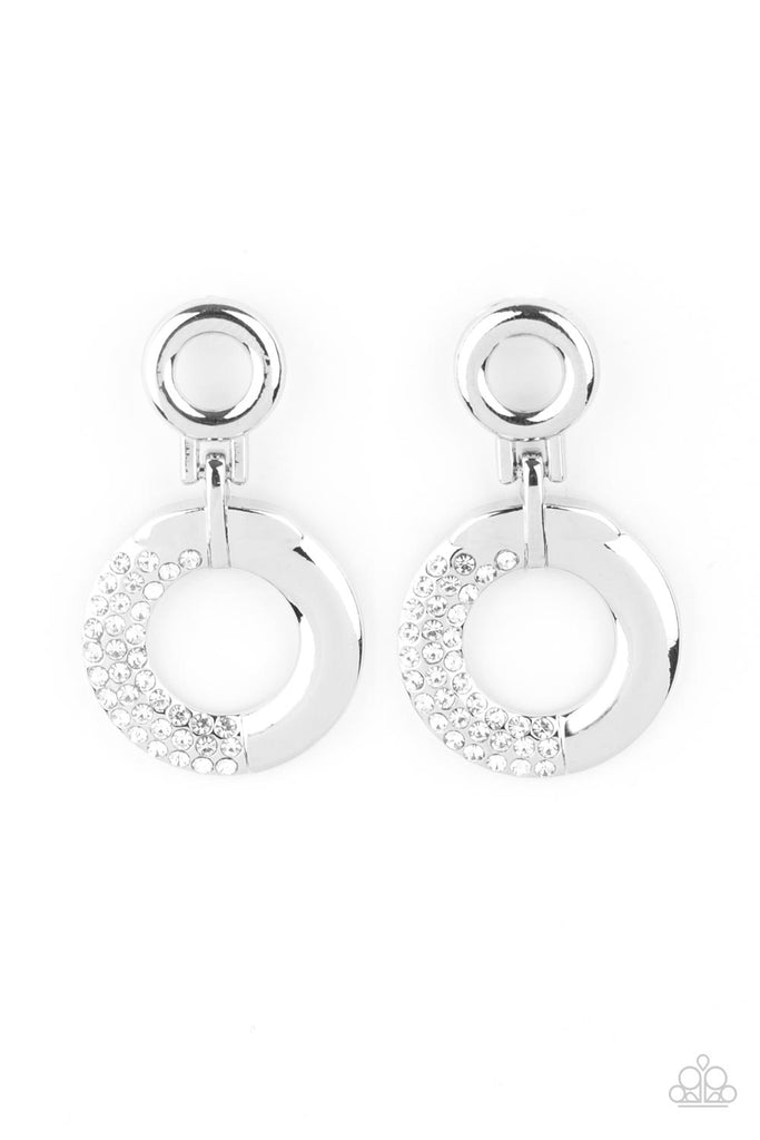 Modern Motivation - White Post Earring-Paparazzi