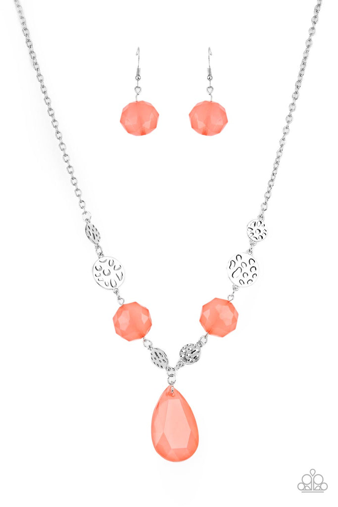 DEW What You Wanna DEW - Orange Necklace-Paparazzi - The Sassy Sparkle