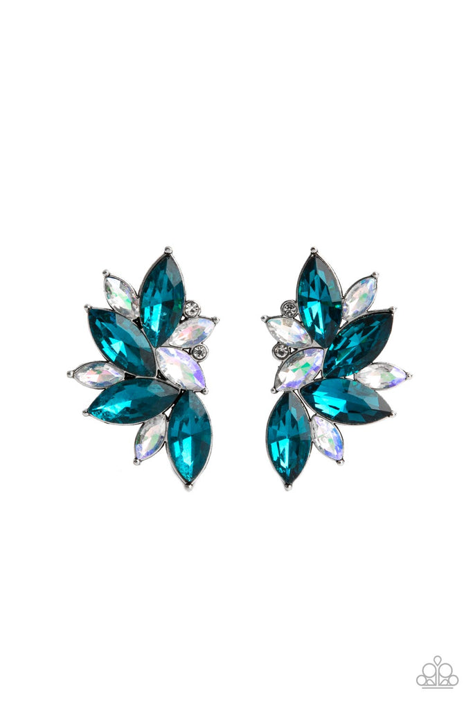 Instant Iridescence - Blue Post Earring-Paparazzi