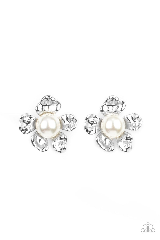 Apple Blossom Pearls - White Paparazzi Earring - The Sassy Sparkle