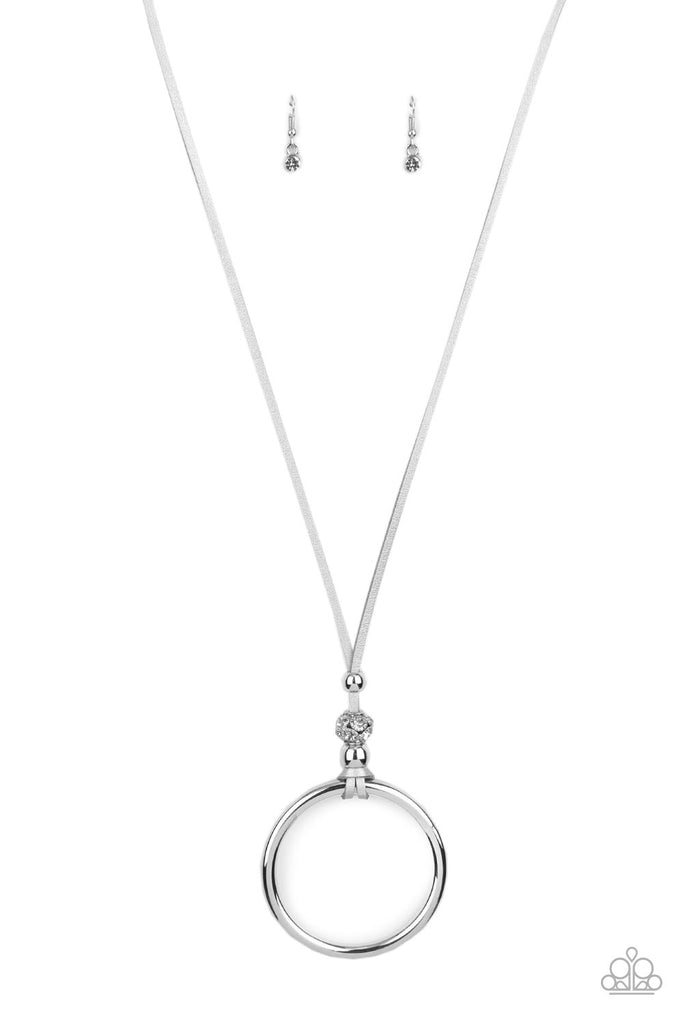 BLING Into Focus - Silver Necklace-Paparazzi