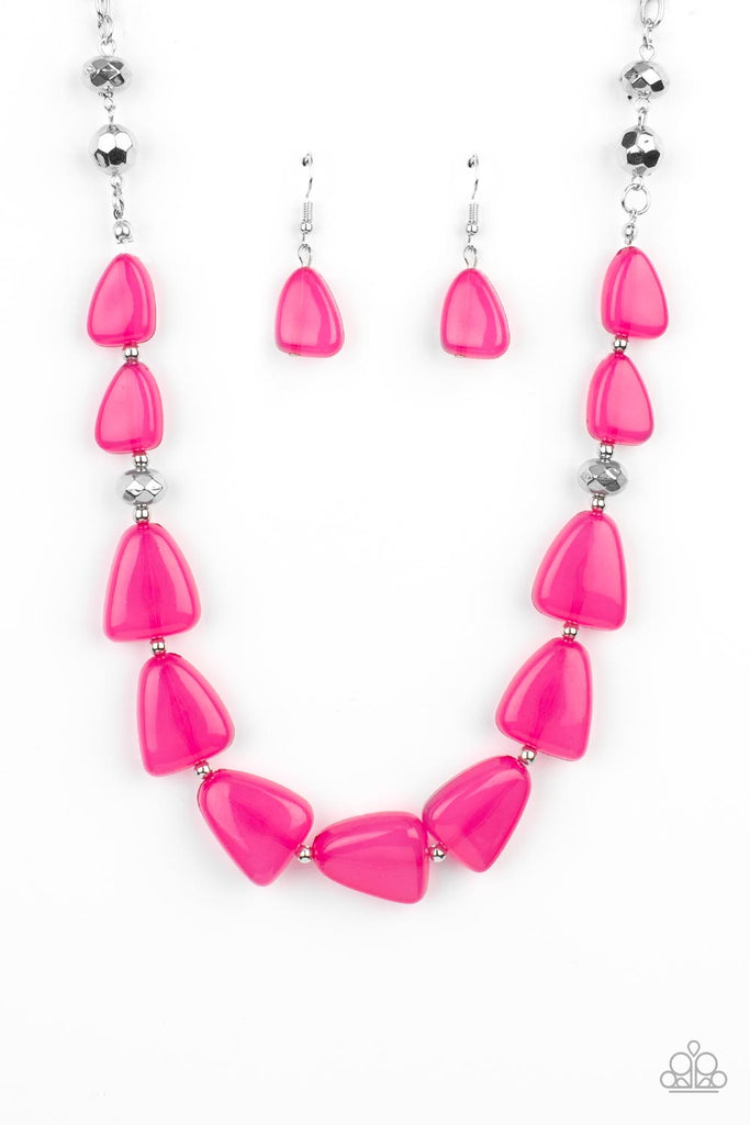 Tenaciously Tangy - Pink Necklace-Paparazzi