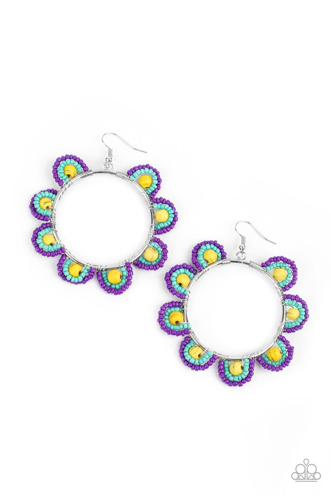 Groovy Gardens - Yellow Paparazzi Earring - The Sassy Sparkle