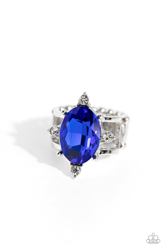 Sensational Sparkle - Blue Paparazzi RIng - The Sassy Sparkle