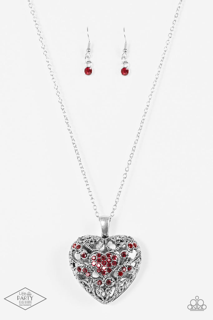 Heartless Heiress-Red Necklace-Paparazzi - The Sassy Sparkle