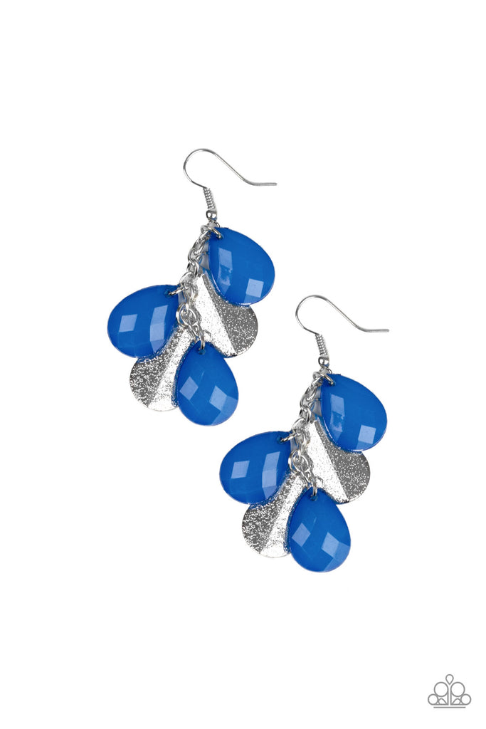 Seaside Stunner-blue Earrings-royal blue-classic blue-Paparazzi - The Sassy Sparkle