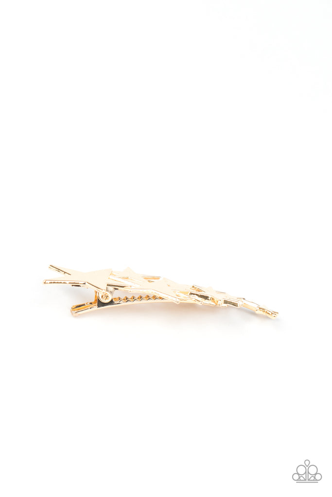 She STAR-ted It! - Gold Hair Clip-Paparazzi