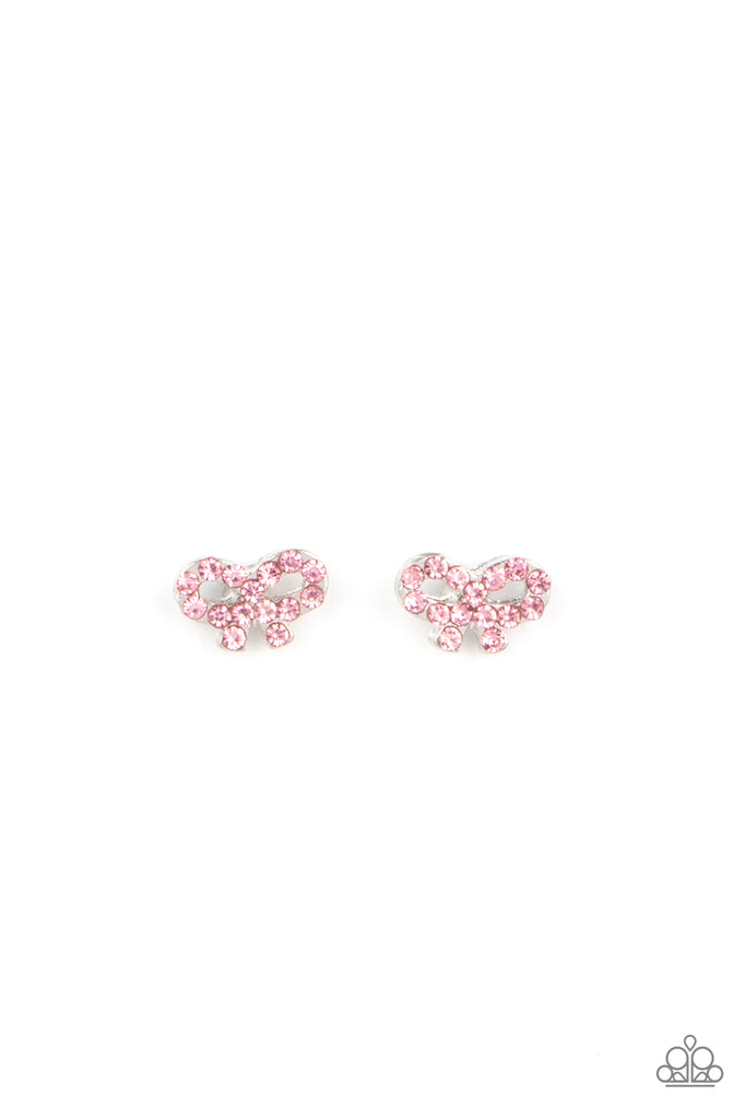 Starlet Shimmer Earrings-Pink Sparkle Collection-Paparazzi - The Sassy Sparkle