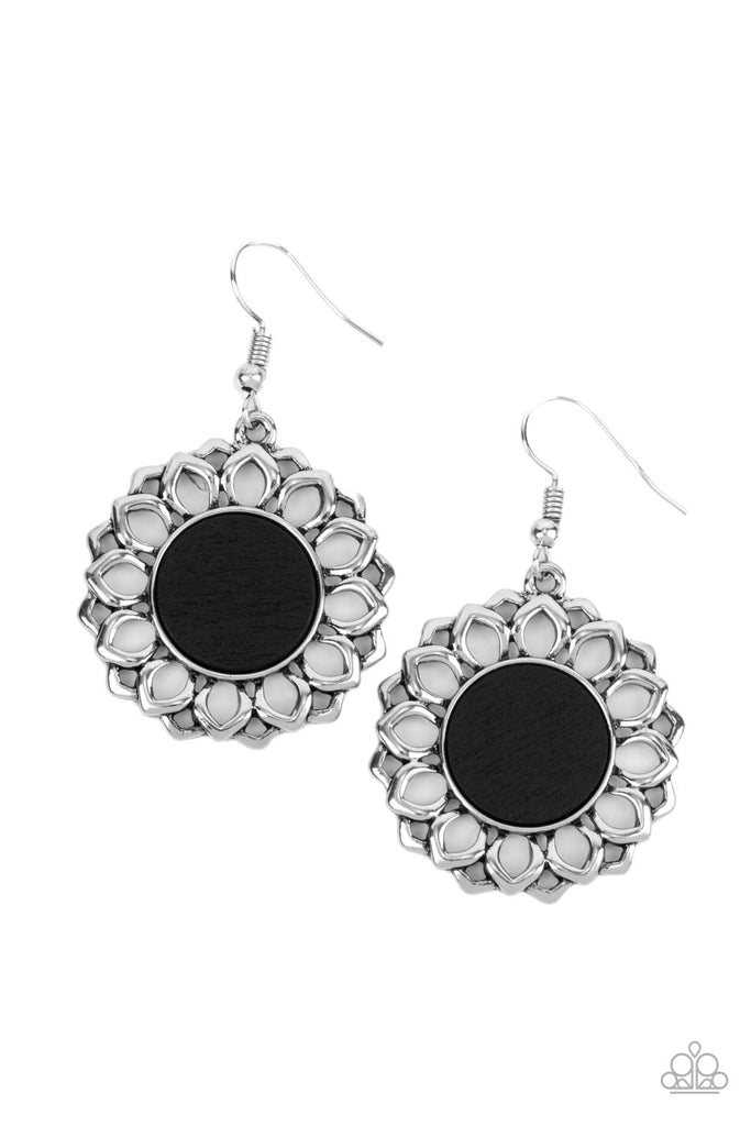 Farmhouse Fashionista - Black Paparazzi Earring