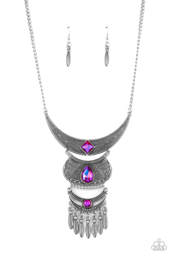 Lunar Enchantment - Pink Necklace-Paparazzi