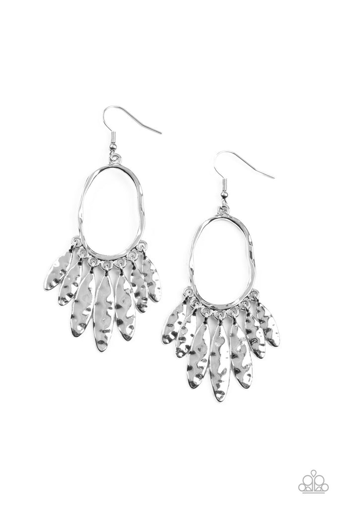 Artisan Aria - Silver Earring-Paparazzi