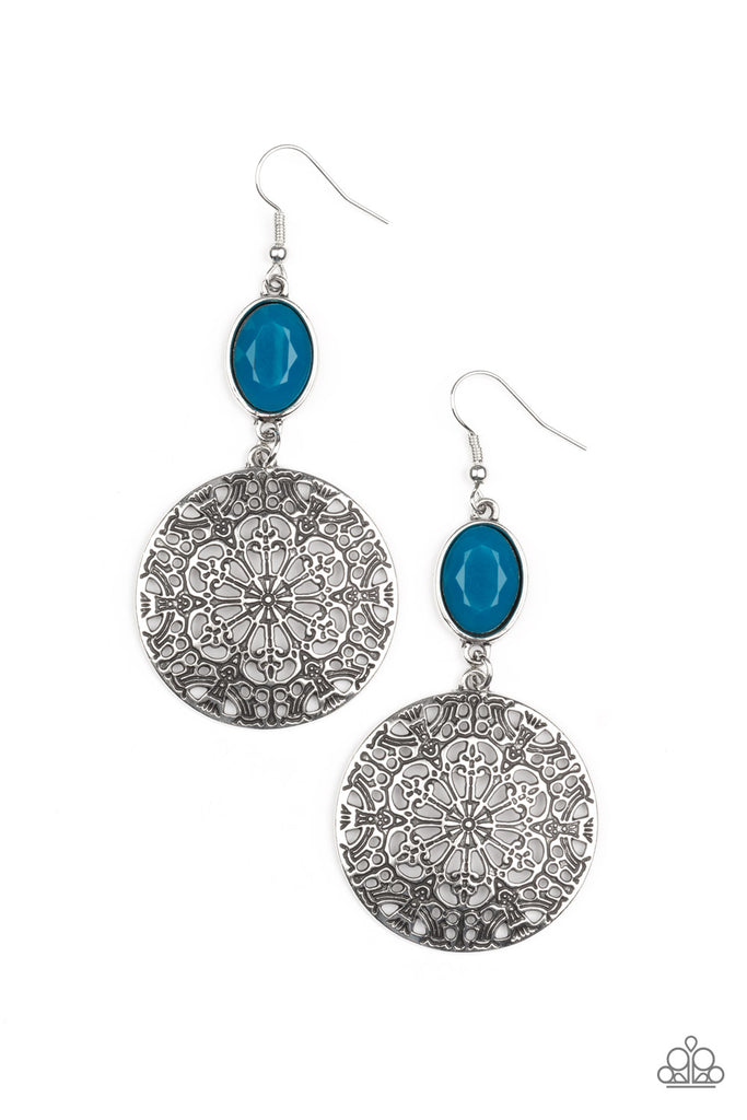 PRE ORDER Eloquently Eden - Blue Paparazzi Earring - The Sassy Sparkle