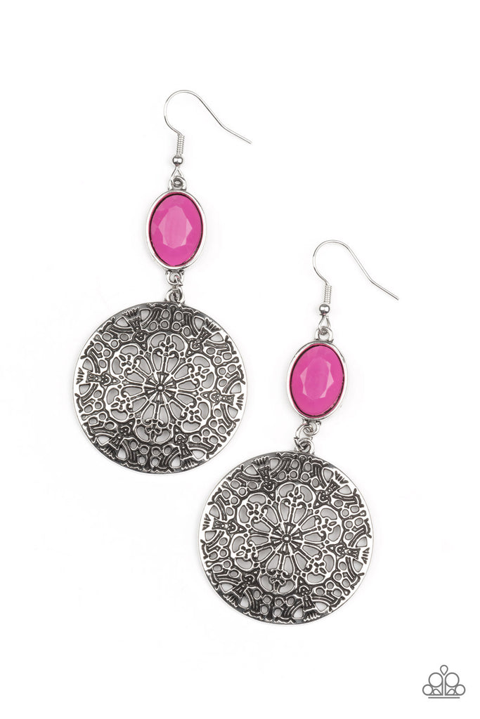 Eloquently Eden - Pink Paparazzi Earring - The Sassy Sparkle