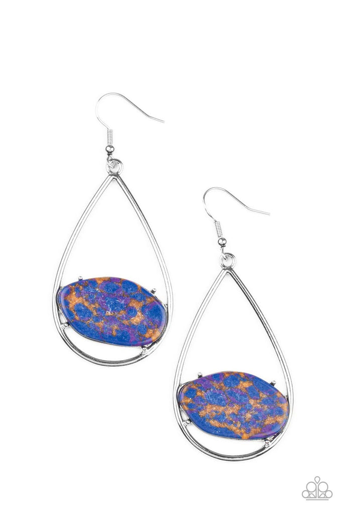 Tropical Terrazzo - Multi Stone Earring-Paparazzi