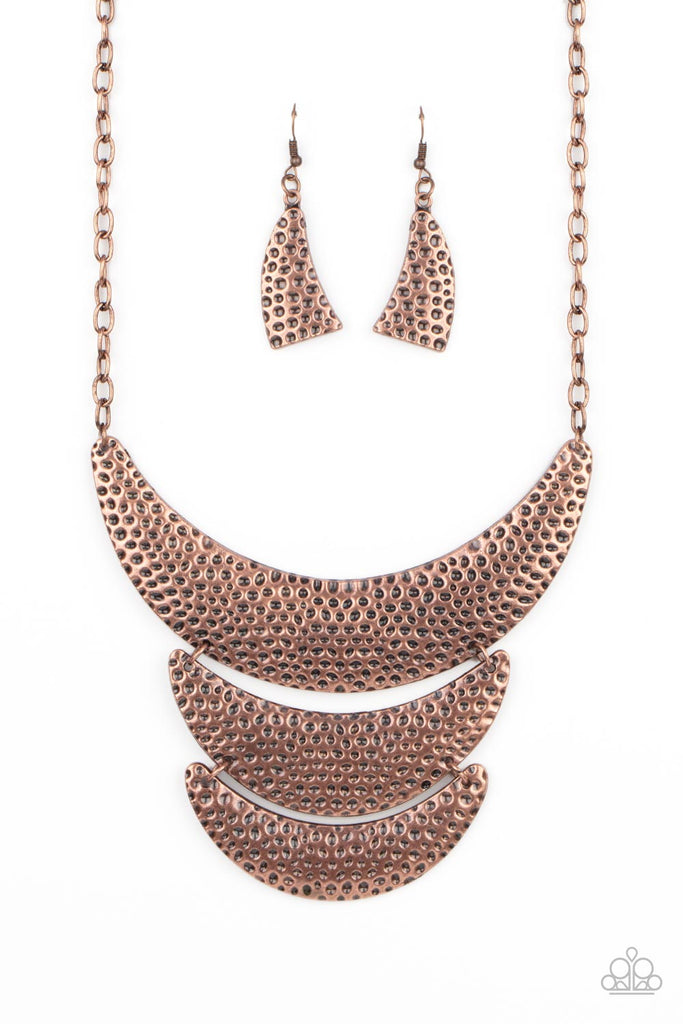 Moonwalk Magic - Copper Necklace-Paparazzi