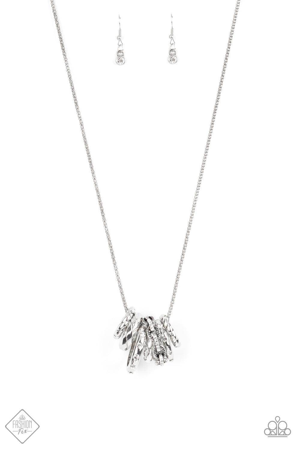 Audacious Attitude - White Necklace-Paparazzi
