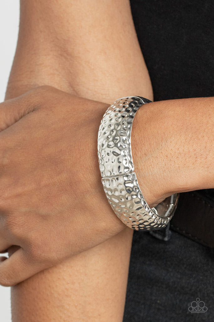 Come Under The Hammer - Silver Bracelet-Paparazzi