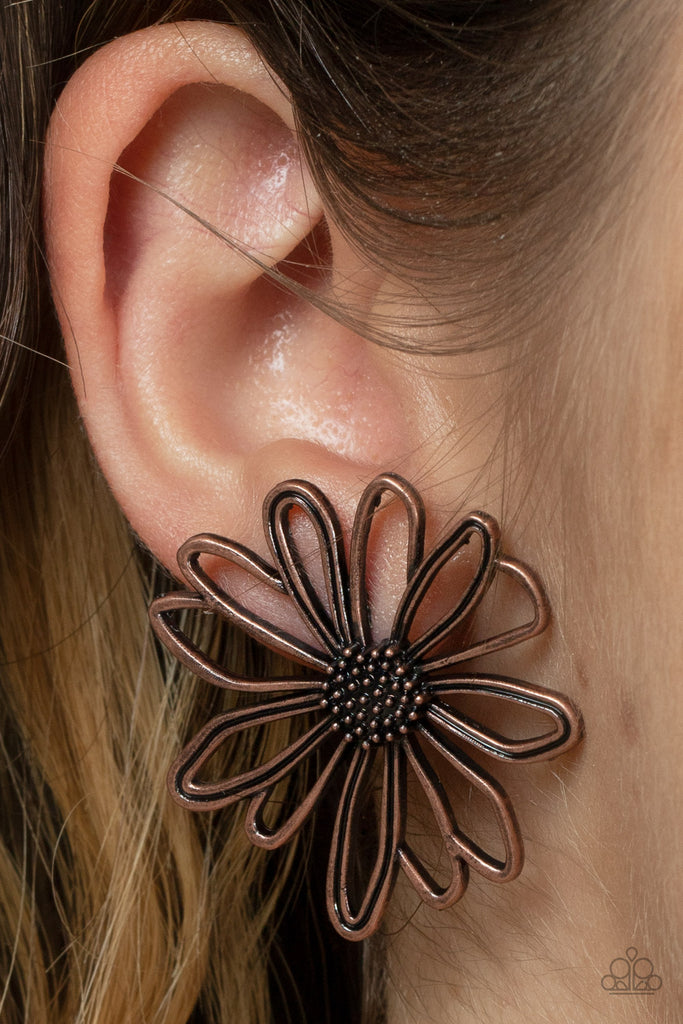 Artisan Arbor - Vintage Copper Post Earring-Paparazzi