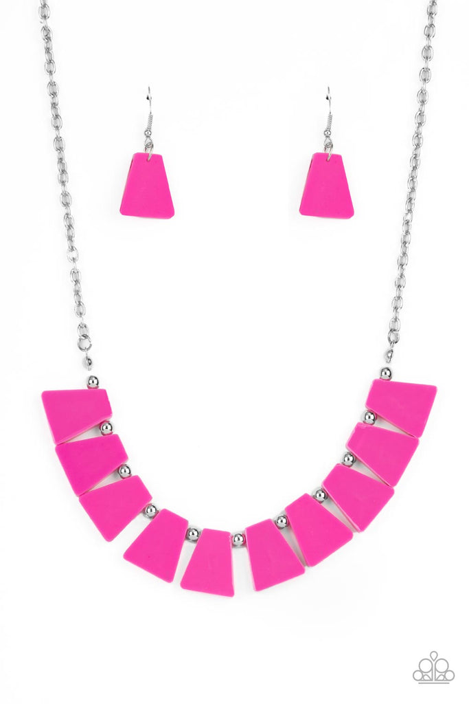 Vivaciously Versatile - Pink Necklace-Paparazzi