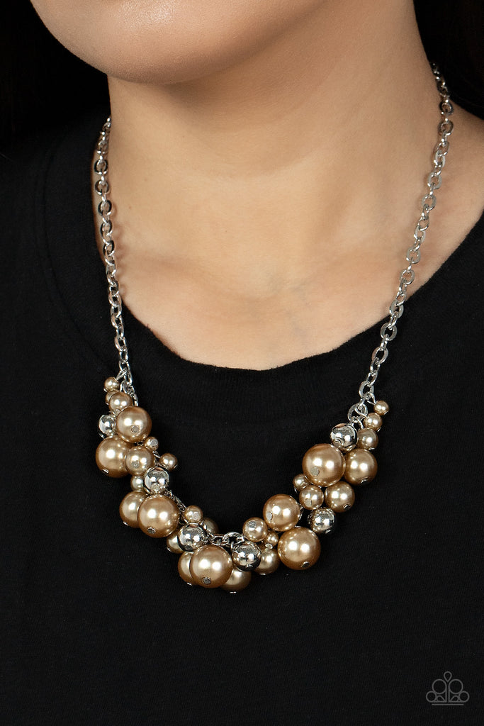 Classical Culture - Brown Necklace-Paparazzi