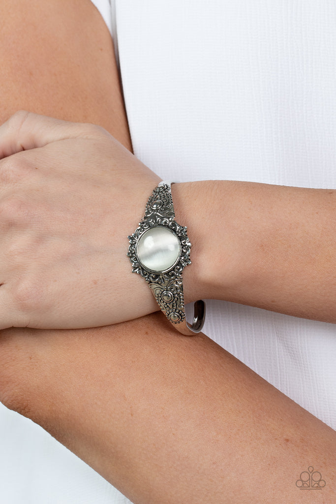 Extravagantly Enchanting - White Bracelet-Paparazzi