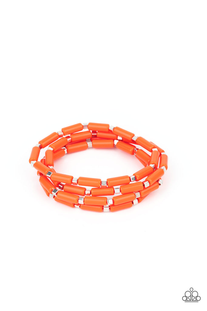 Radiantly Retro - Orange Bracelet-Paparazzi