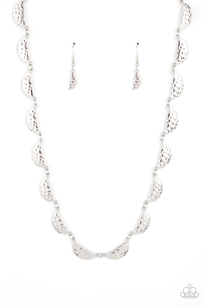 Lunar Jungle - Silver Necklace-Paparazzi