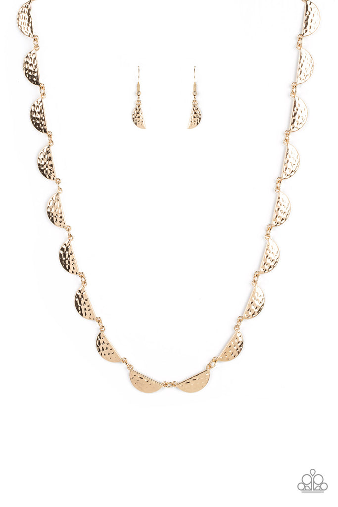 Lunar Jungle - Gold Necklace-Paparazzi