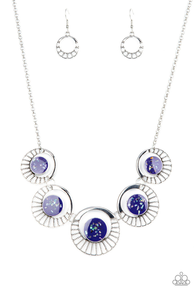 Elliptical Effervescence - Purple Necklace-Paparazzi