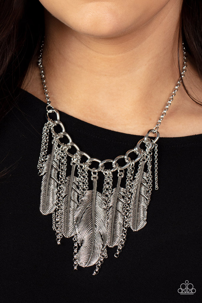 NEST Friends Forever - Silver Necklace-Paparazzi